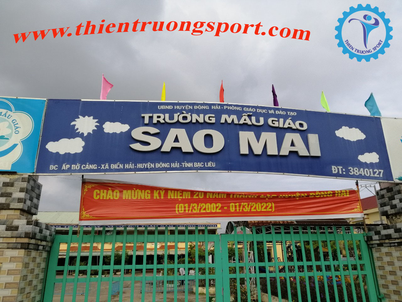Công Trình Trường mầm non Sao Mai, Huyện Đông Hải, Bạc Liêu.